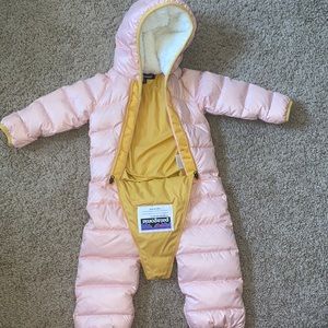 Baby 0-3m Patagonia fur hood snow suit